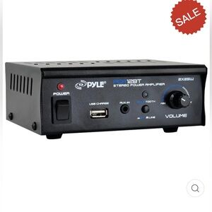 PYLE HOME PCA12BT 25-WATT X 2 MINI BLUE SERIES BLUETOOTH STEREO POWER AMP